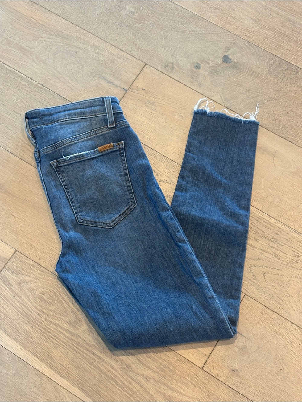 Joe’s Jeans The Charlie High Rise Skinny Ankle Jeans 28 Raw Hem